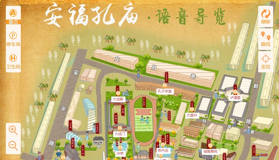 西市手绘地图：智慧景区智能化服务的延伸